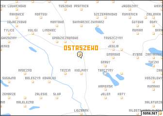 map of Ostaszewo