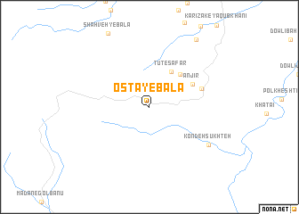 map of Ostā-ye Bālā