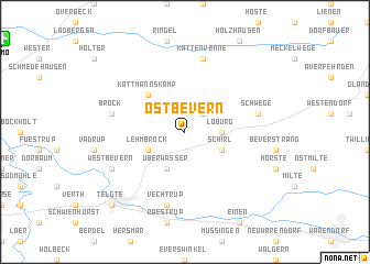 map of Ostbevern