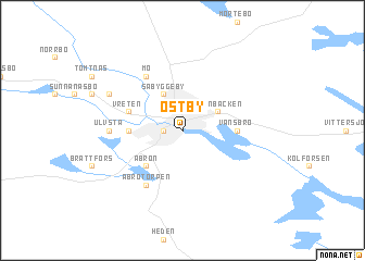 map of Östby