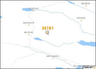 map of Östby