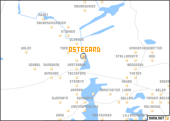 map of Östegård