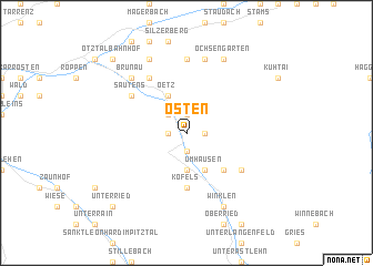 map of Östen