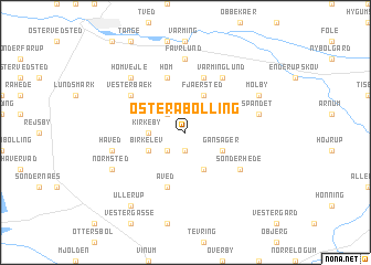 map of Øster Äbølling