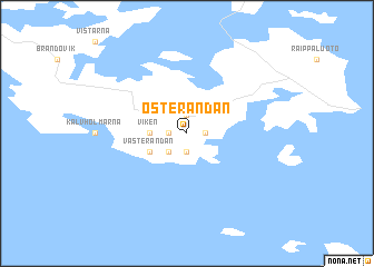 map of Österändan