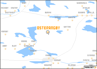 map of Österängby