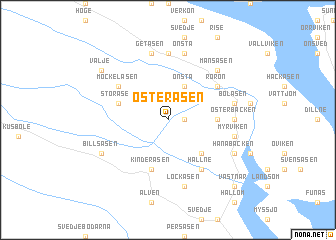 map of Österåsen