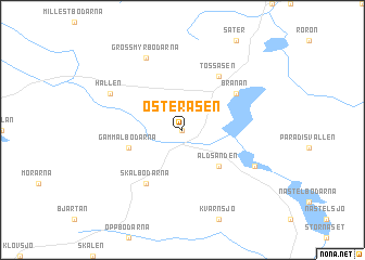 map of Österåsen