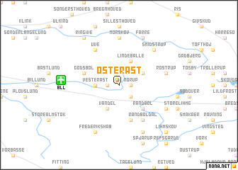 map of Øster Åst