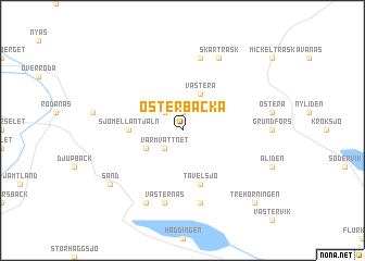 map of Österbacka