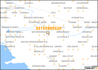 map of Oster Bargum