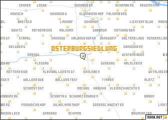 map of Osterburg Siedlung