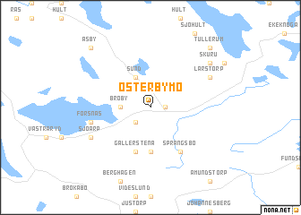 map of Österbymo