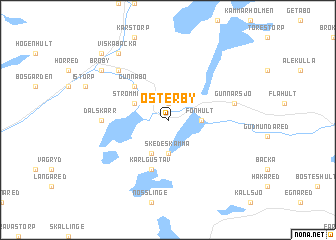 map of Österby