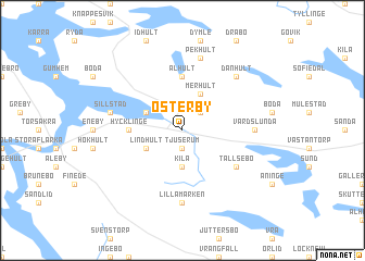 map of Österby