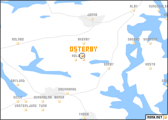 map of Österby