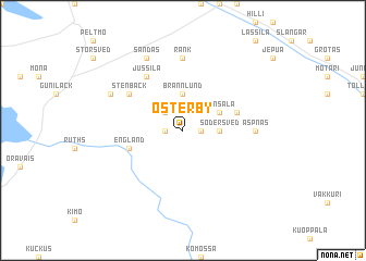map of Österby