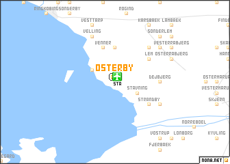 map of Østerby