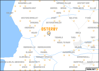 map of Østerby