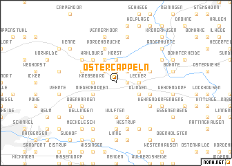 map of Ostercappeln