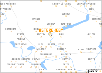 map of Österekeby