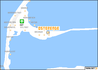 map of Osterende
