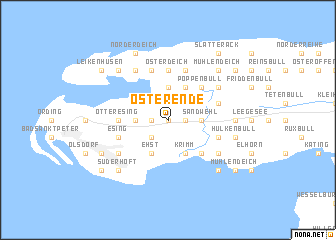 map of Osterende