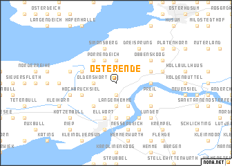 map of Osterende