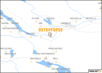 map of Österforse