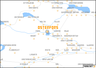 map of Österfors