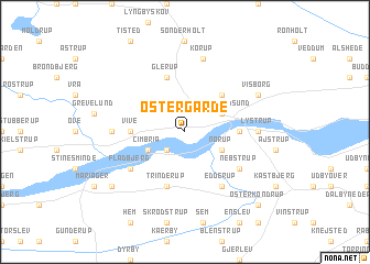 map of Østergårde