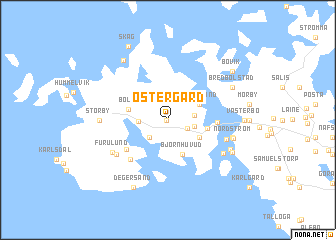 map of Östergård