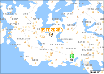 map of Östergård