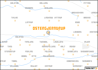 map of Øster Gjerndrup