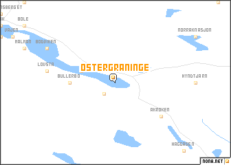 map of Östergraninge