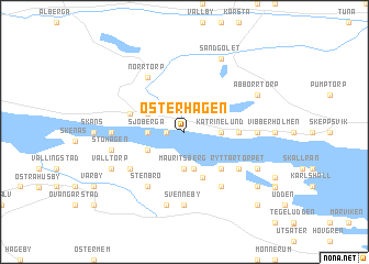 map of Österhagen