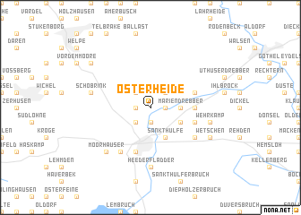 map of Osterheide