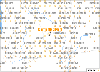 map of Osterhofen