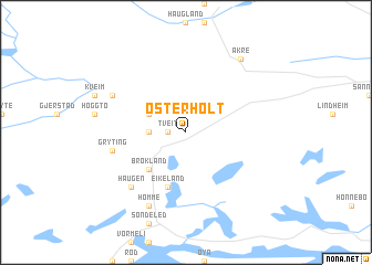 map of Østerholt