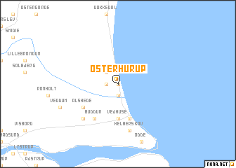 map of Øster Hurup