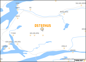 map of Østerhus