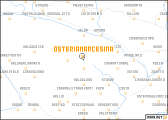 map of Osteria Marcesina