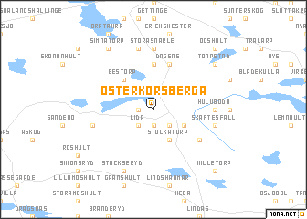 map of Österkorsberga