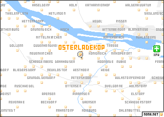 map of Oster Ladekop