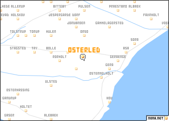 map of Østerled