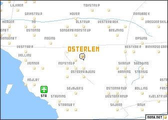 map of Øster Lem