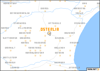 map of Österlia