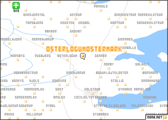 map of Øster Løgum Østermark