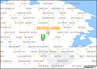 map of Øster Lunde