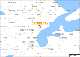 map of Øster Lyby